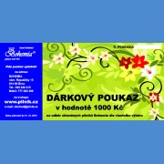 Dárkový poukaz v ceně 1000,-Kč  Dárkové poukazy